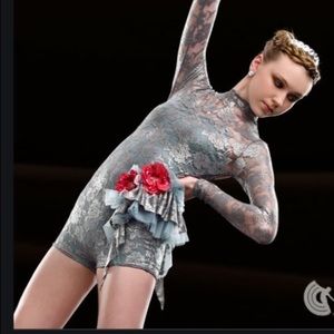 Curtain Call Stormy Night dance costume S grey